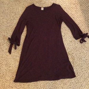 Lightweight striped sweater dress